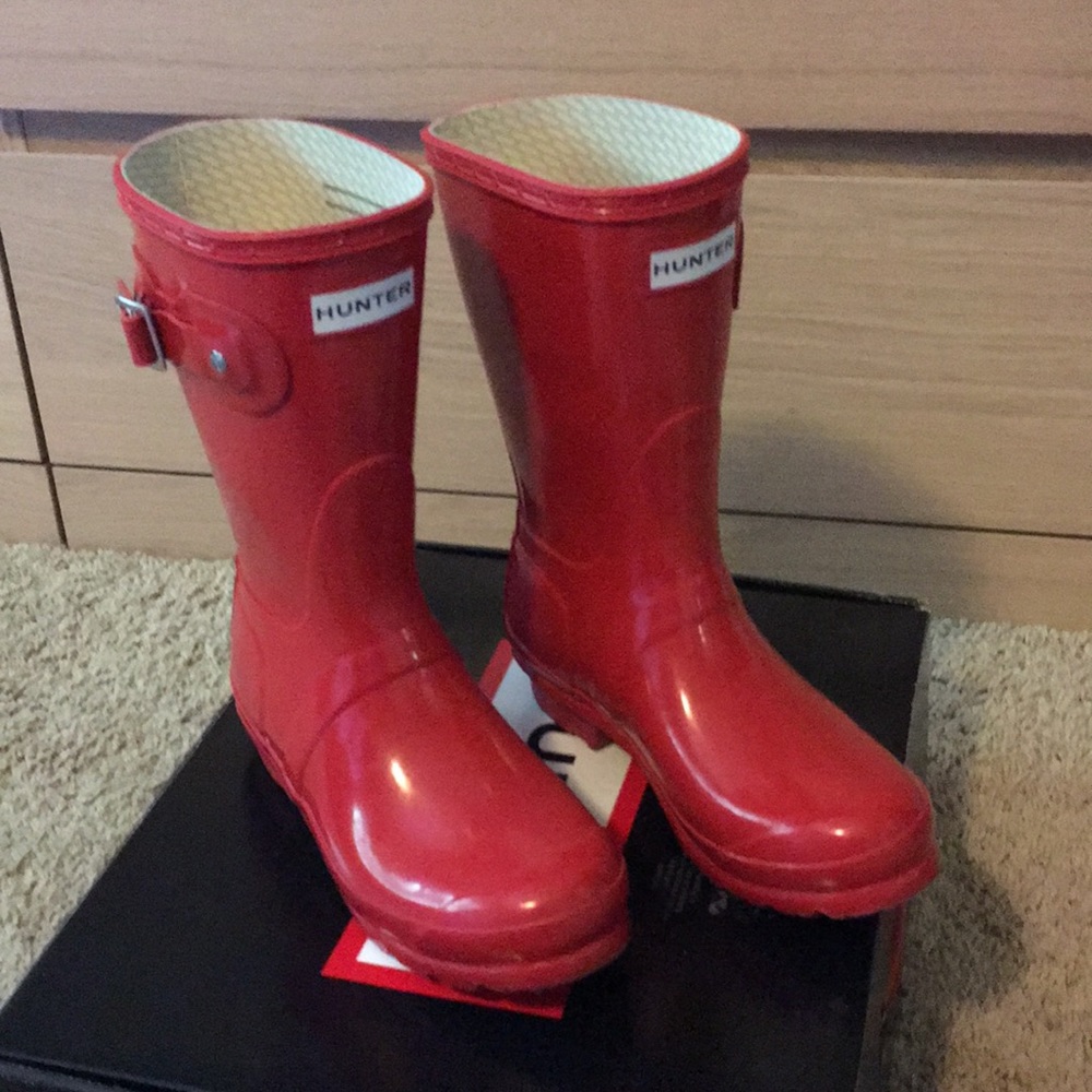 Short Red Hunter Boots